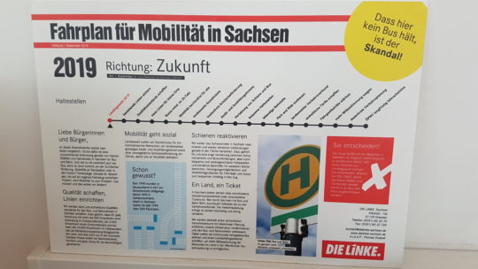 Foto vom "Fahrplan für Mobilität in Sachsen"