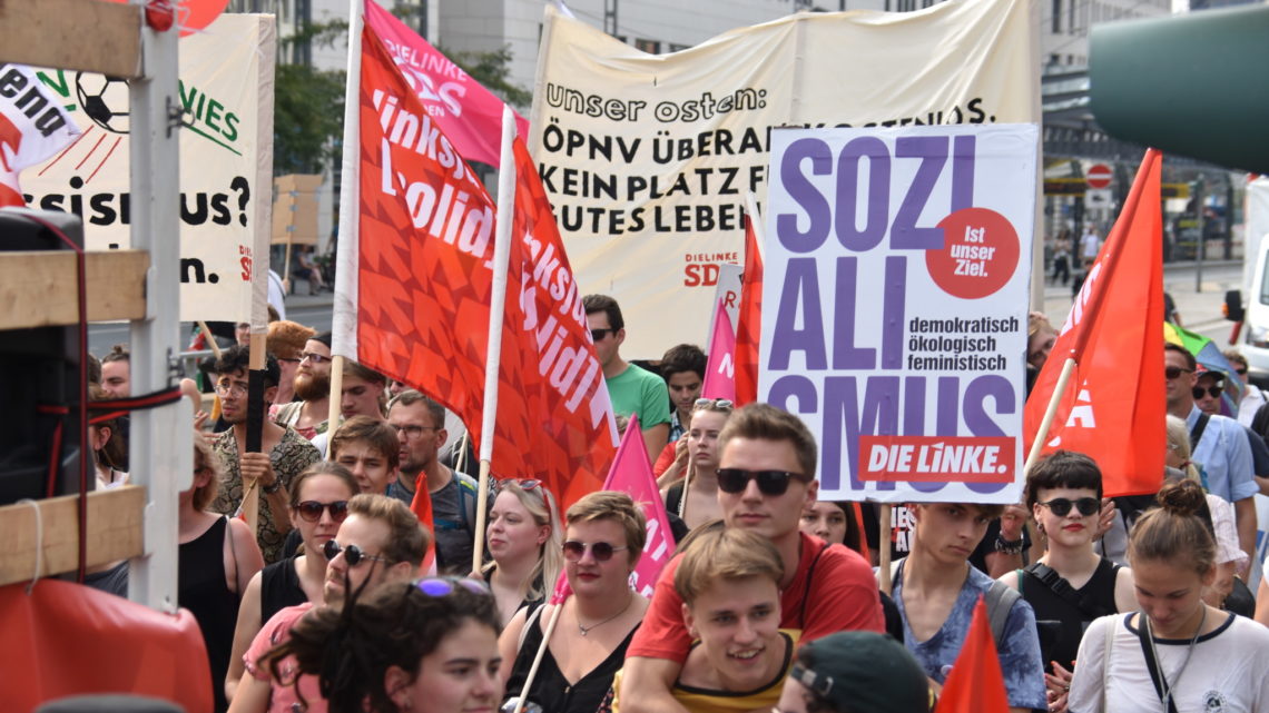 Bild von der Unteilbar-Demo am 25. August in Dresden